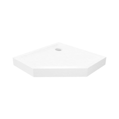 New Trendy Brodzik Mild Stone Akrylowy Pięciokatny 80X80X11.5cm