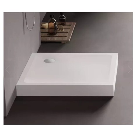New Trendy Mild brodzik akrylowy kwadratowy biały 100x100x11,5