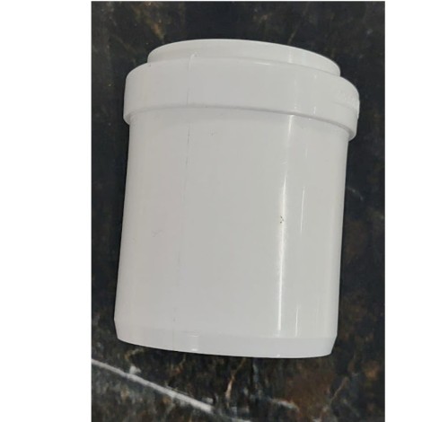 Armakan PCV zwężka prosta krótka biała  PP 50/32