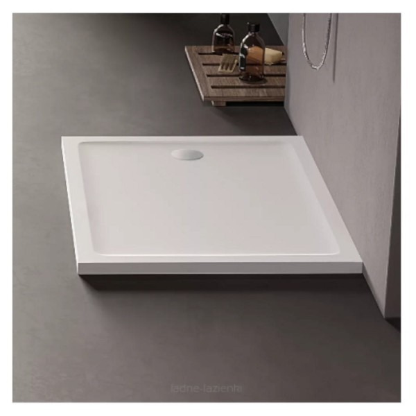 New Trendy Mild brodzik prostokątny akrylowy biały 120x80x4,5