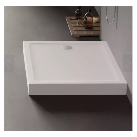New Trendy Mild brodzik prostokątny akrylowy biały 100x90x11,5