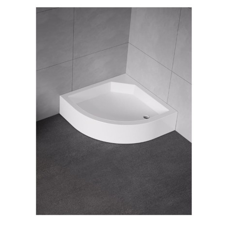 New Trendy Brodzik Artus Półokrągły 80X80X21cm