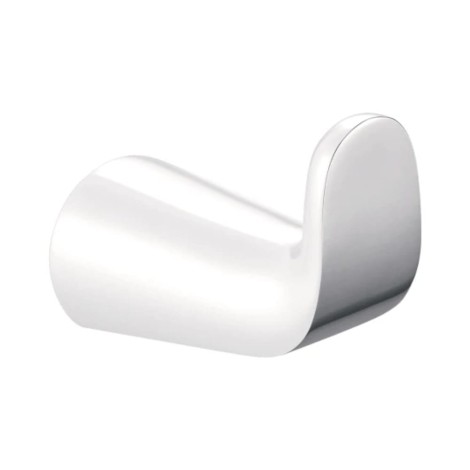 Omnires Saco haczyk na ręcznik pojedynczy chrom/biały