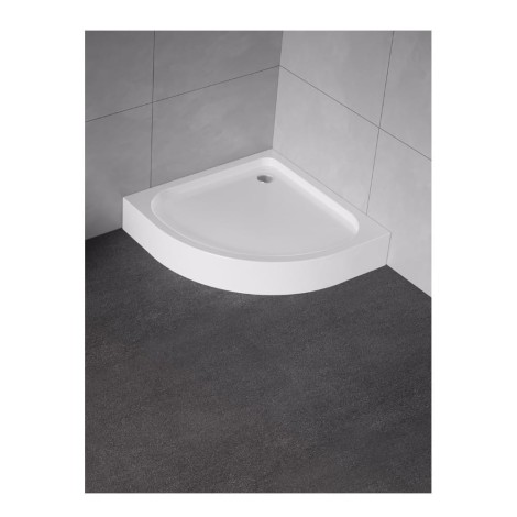 New Trendy Brodzik Domio Półokrągły 80X80X16cm