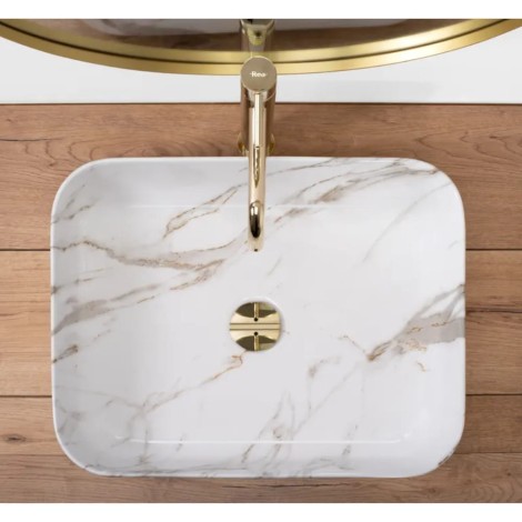 Rea Demi Aiax umywalka nablatowa 51x39x13,5cm