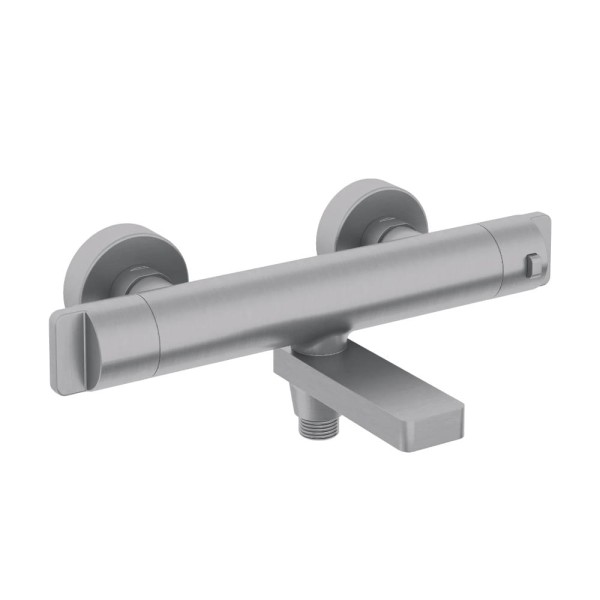 Deante bateria wannowa termostatyczna ze składaną wylewką stal szczotkowana.