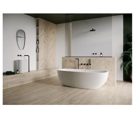 Paradyż Heartwood crema chevron lewy płytka gresowa 9,8 x 59,8 cm