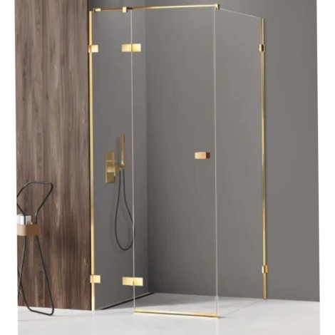 New Trendy Avexa kabina prostokątna 1100x900x2000 mm gold shine