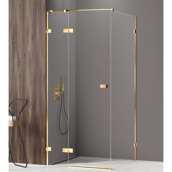 New Trendy Avexa kabina prostokątna 1000x1200x2000 mm gold shine