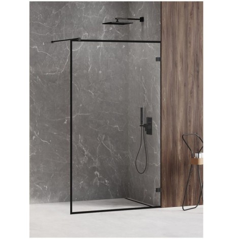 New Trendy Avexa black ramka walk-in 60x200 cm