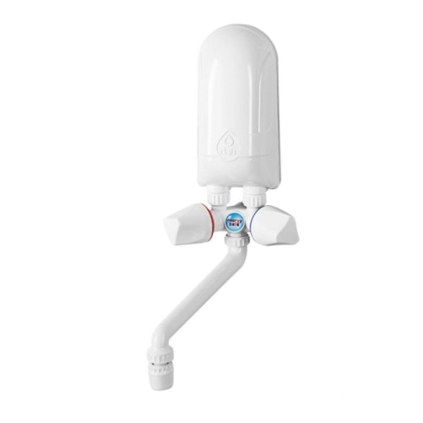 Dafi przepływowy podgrzewacz Dafi wody nadumywalkowy 5,5 KW z baterią białą