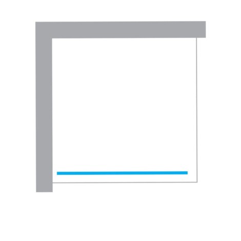 New Trendy Avexa kabina walk-in 1000x2000 mm black