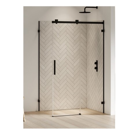 New Trendy Kabina Softi Black Lewa 140X90X200cm