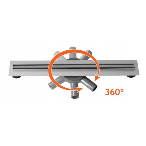 Estiva Just turn slim odpływ liniowyz rusztem dwustronnym 70 cm