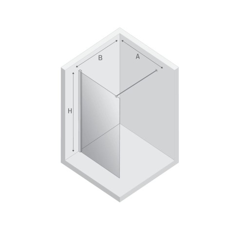 New Trendy Kabina Modus Walk-In 140X200cm