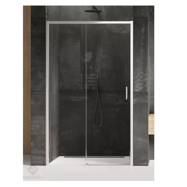 New Trendy Prime drzwi wnękowe lewe chrom 150x200