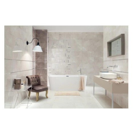 Tubądzin Muse Ivory lappato płytka gresowa 59,8x59,8