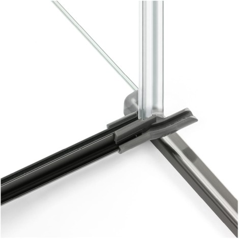 New Trendy Avexa kabina prostokątna 800x1000x2000 mm gunmetal brushed