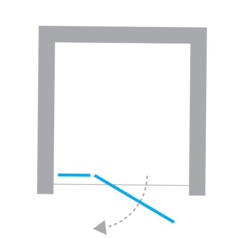 New Trendy Avexa drzwi wnękowe 1300x2000 mm gunmetal brushed