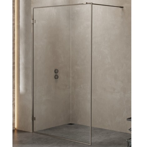 New Trendy Avexa kabina walk-in 1200x2000 mm gunmetal brushed
