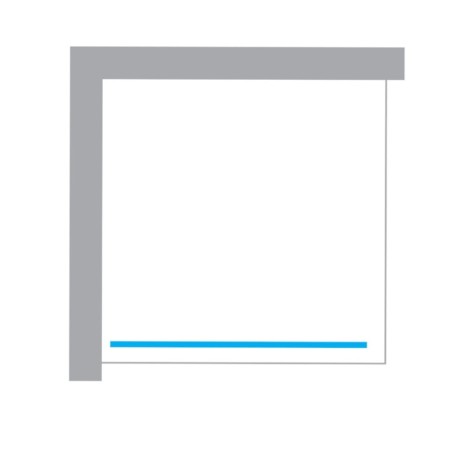 New Trendy Avexa kabina walk-in 1000 2000 mm white