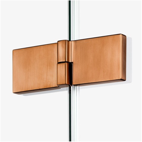 New Trendy Avexa kabina prostokątna 1200x800x2000 mm copper brushed