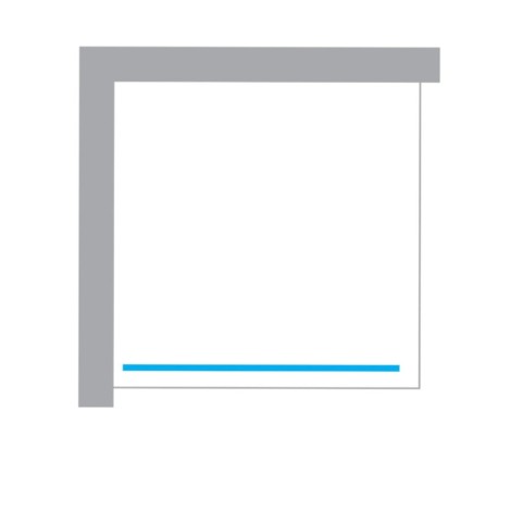 New Trendy Avexa kabina walk-in 1200x2000 mm gunmetal brushed