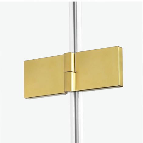 New Trendy Avexa kabina 5-kątna asymetryczna 1000x800x2000 mm gold brushed