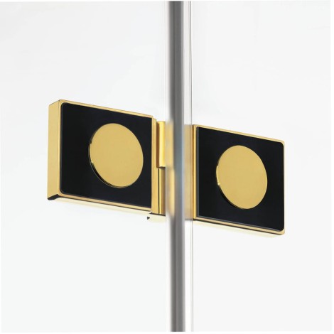 New Trendy Avexa kabina 5-kątna asymetryczna 1000x800x2000 mm gold brushed