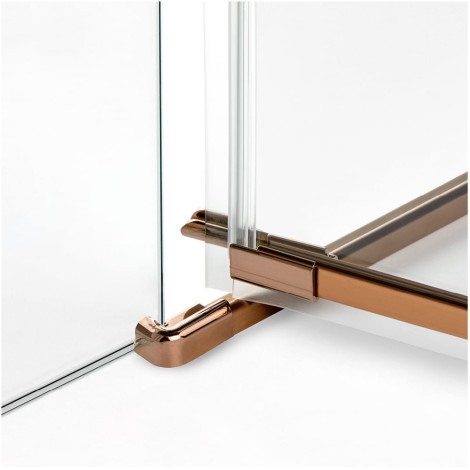 New Trendy Avexa kabina prostokątna 1200x800x2000 mm copper brushed