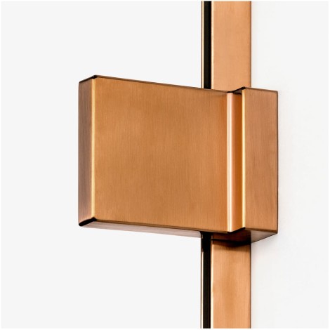 New Trendy Avexa kabina prostokątna 1200x800x2000 mm copper brushed
