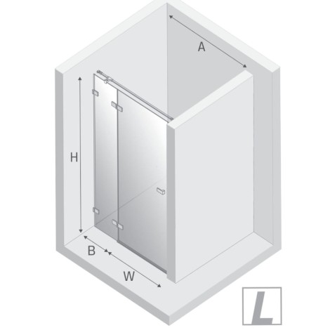 New Trendy Avexa drzwi wnękowe 1000x2000 mm copper brushed