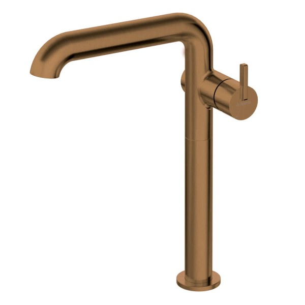 Deante Silia bateria umywalkowa z prostokątną wylewką brąz szczotkowany