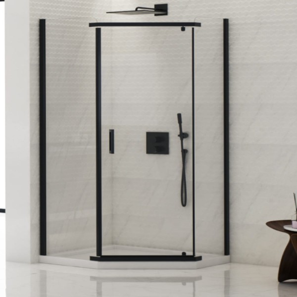 New Trendy New Komfort kabina pięciokątna U 800x800x1950 mm black