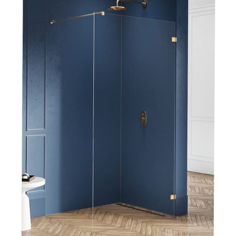 New Trendy Avexa kabina walk-in U 1100x2000 mm gold brushed