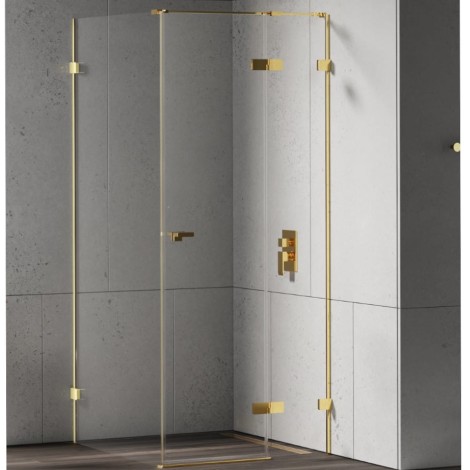 New Trendy Eventa kabina kwadratowa 1000x1000x2000 mm gold shine