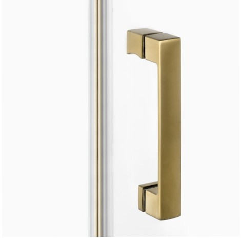New Trendy Nesta kabina prostokątna 1000x800x2000 mm  gold brushed