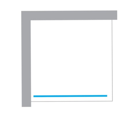 New Trendy Avexa kabina walk-in 1200x2000 mm gold brushed