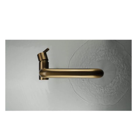 Deante Silia bateria umywalkowa z prostokątną wylewką brąz szczotkowany