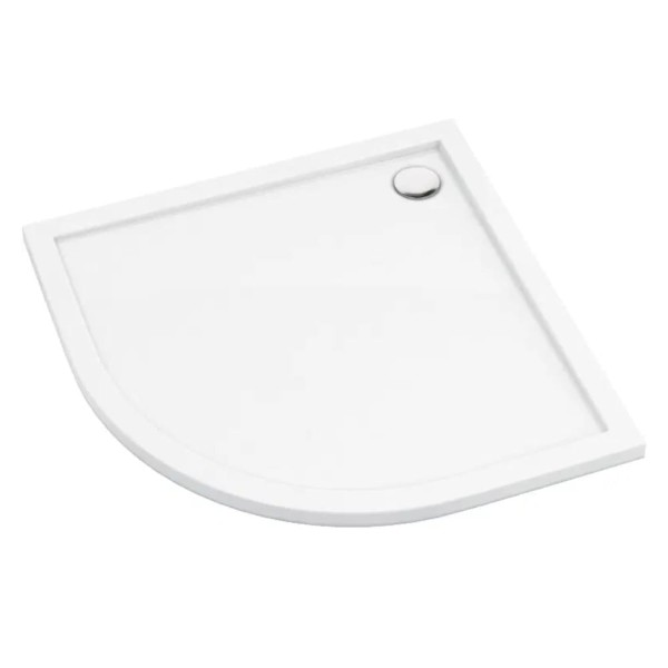 Deante Prizma brodzik półokrągły 90x90x4,5 cm zintegrowany.