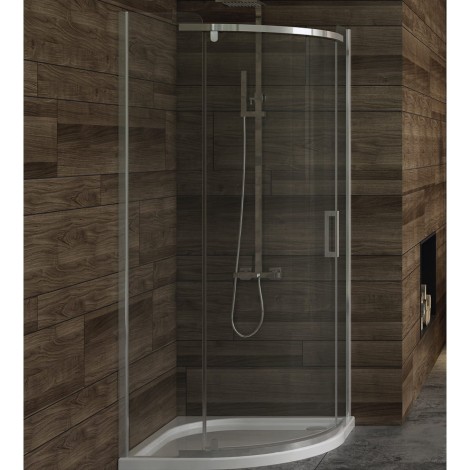 New Trendy New Komfort R55 kabina półokrągła 900x900x1950 mm chrom