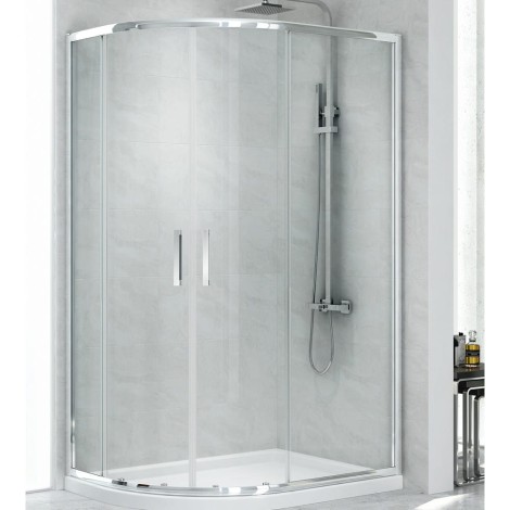 New Trendy New Maxima U kabina asymetryczna 1000x800x1950 mm chrom