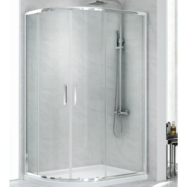 New Trendy New Maxima U kabina asymetryczna 1000x800x1950 mm chrom