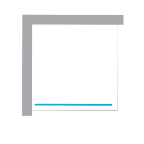 New Trendy Nesta kabina walk-in U 1200x2000mm black