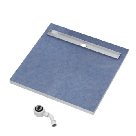 Schedpol Base brodzik kwadratowy z maskownicą Stamp 90x90cm