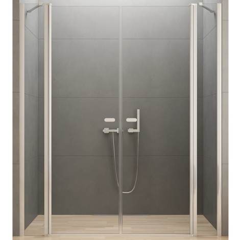 New Trendy New Soleo drzwi wnękowe U 1400x1950 mm chrom