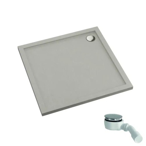 Schedpol Caspar New cement stone brodzik kwadratowy 80x80cm