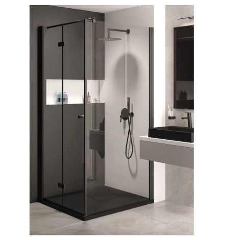 Brodzik Deante Correo granitowy kwadratowy nero 80x80cm