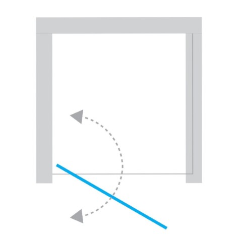 New Trendy New Soleo drzwi wnękowe U 800x1950 mm copper brushed