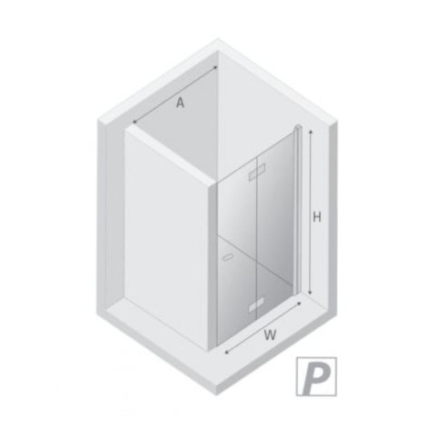 New Trendy New Soleo drzwi wnękowe 1000x1950 mm chrom